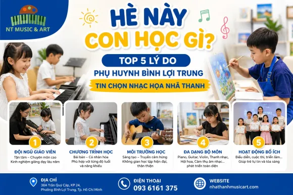 Học Nhạc Hè Uy Tín Tại Bình Thạnh | Nhạc Họa Nhã Thanh